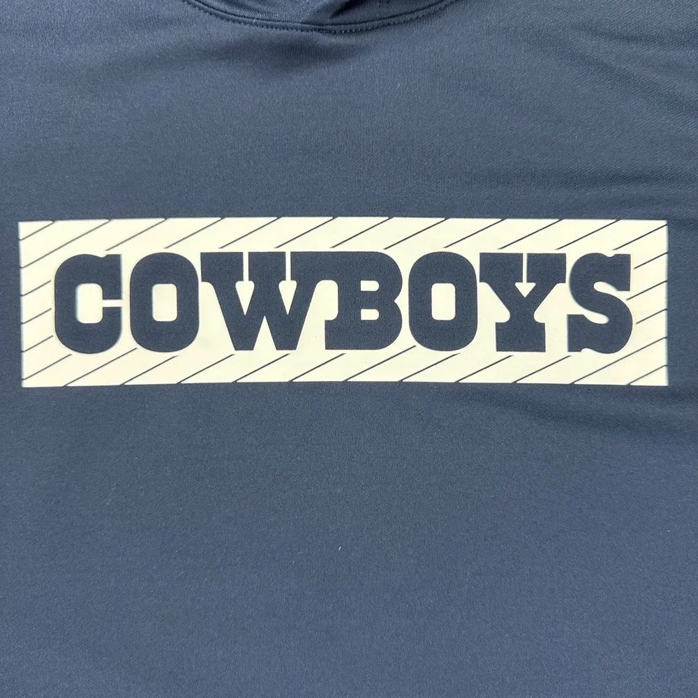 Nike Dallas Cowboys Dri-FIT Hoodie Mens 3XL Navy Blue Training Top 02FC-41S NFL